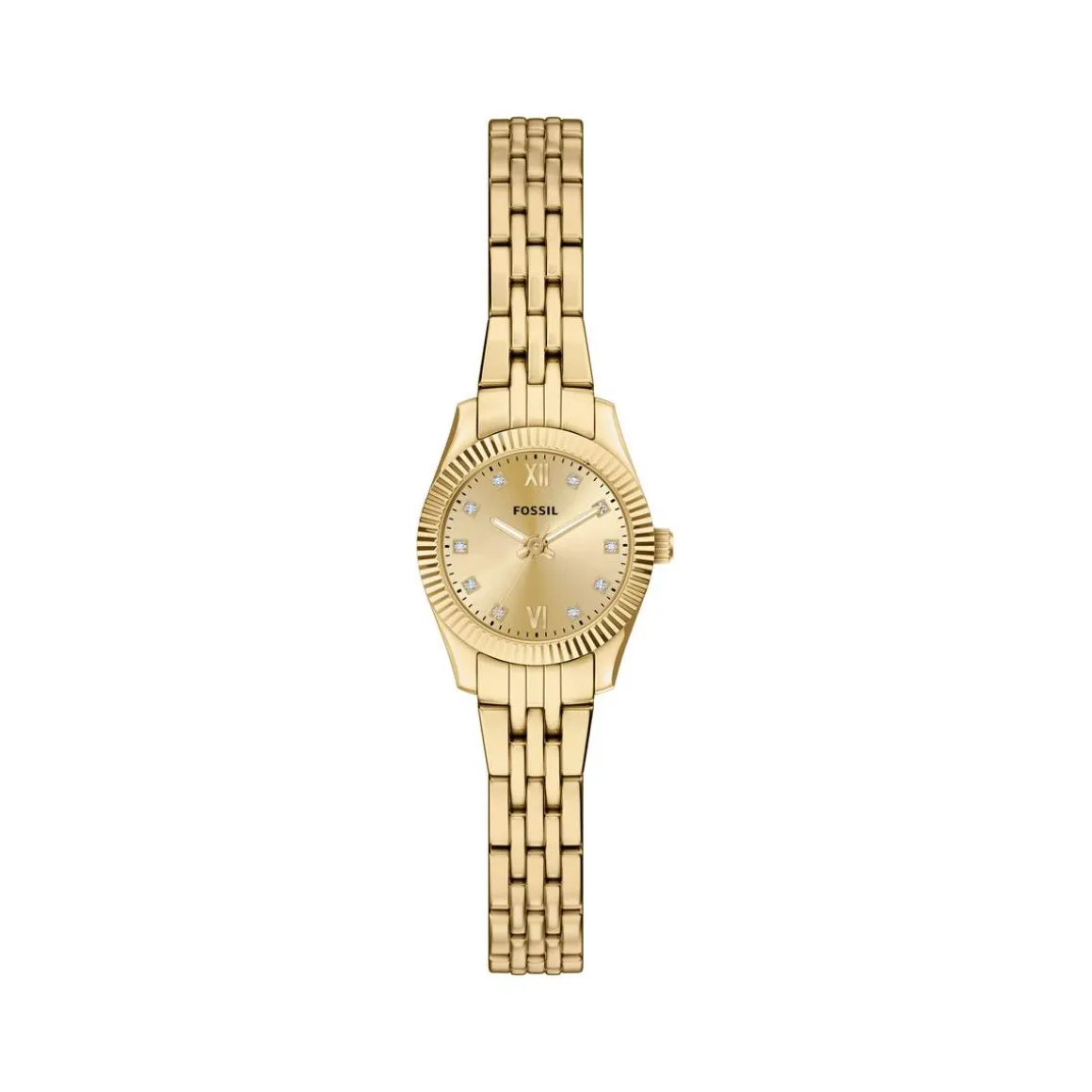 Montre FOSSIL scarlette femme bracelet acier inoxydable doré