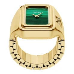 Montre FOSSIL watch ring femme bracelet acier inoxydable doré