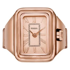 Montre FOSSIL watch ring femme bracelet acier inoxydable doré rose