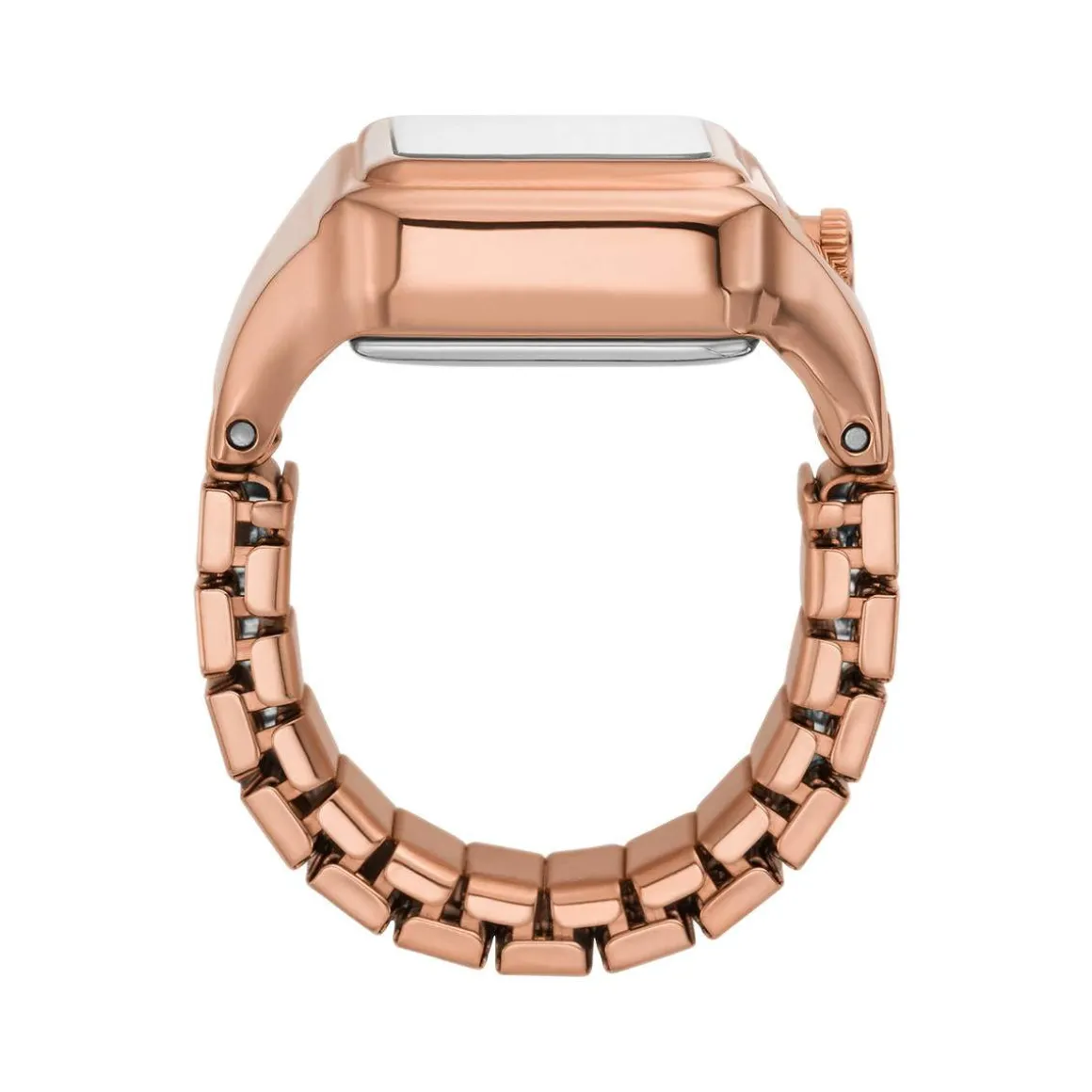Montre FOSSIL watch ring femme bracelet acier inoxydable doré rose
