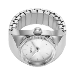 Montre FOSSIL watch ring femme bracelet acier inoxydable argent