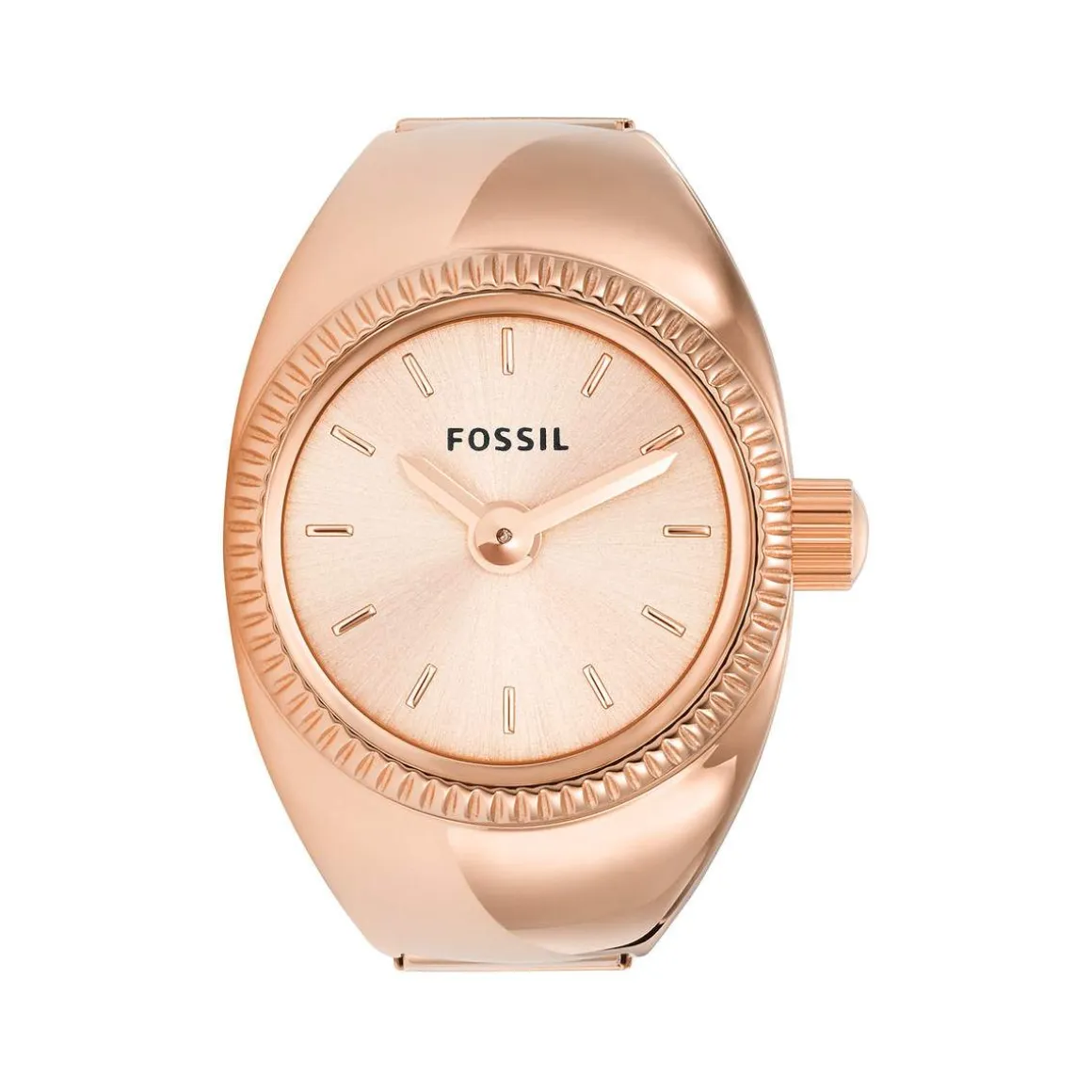 Montre FOSSIL watch ring femme bracelet acier inoxydable doré rose