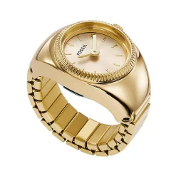 Montre FOSSIL watch ring femme bracelet acier inoxydable doré
