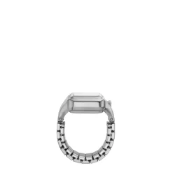 Montre FOSSIL watch ring femme bracelet acier inoxydable argent