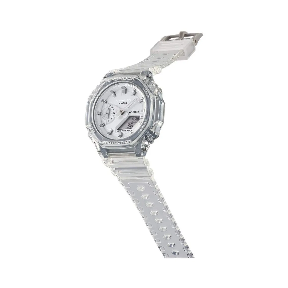 Montre G-SHOCK femme bracelet résine blanc