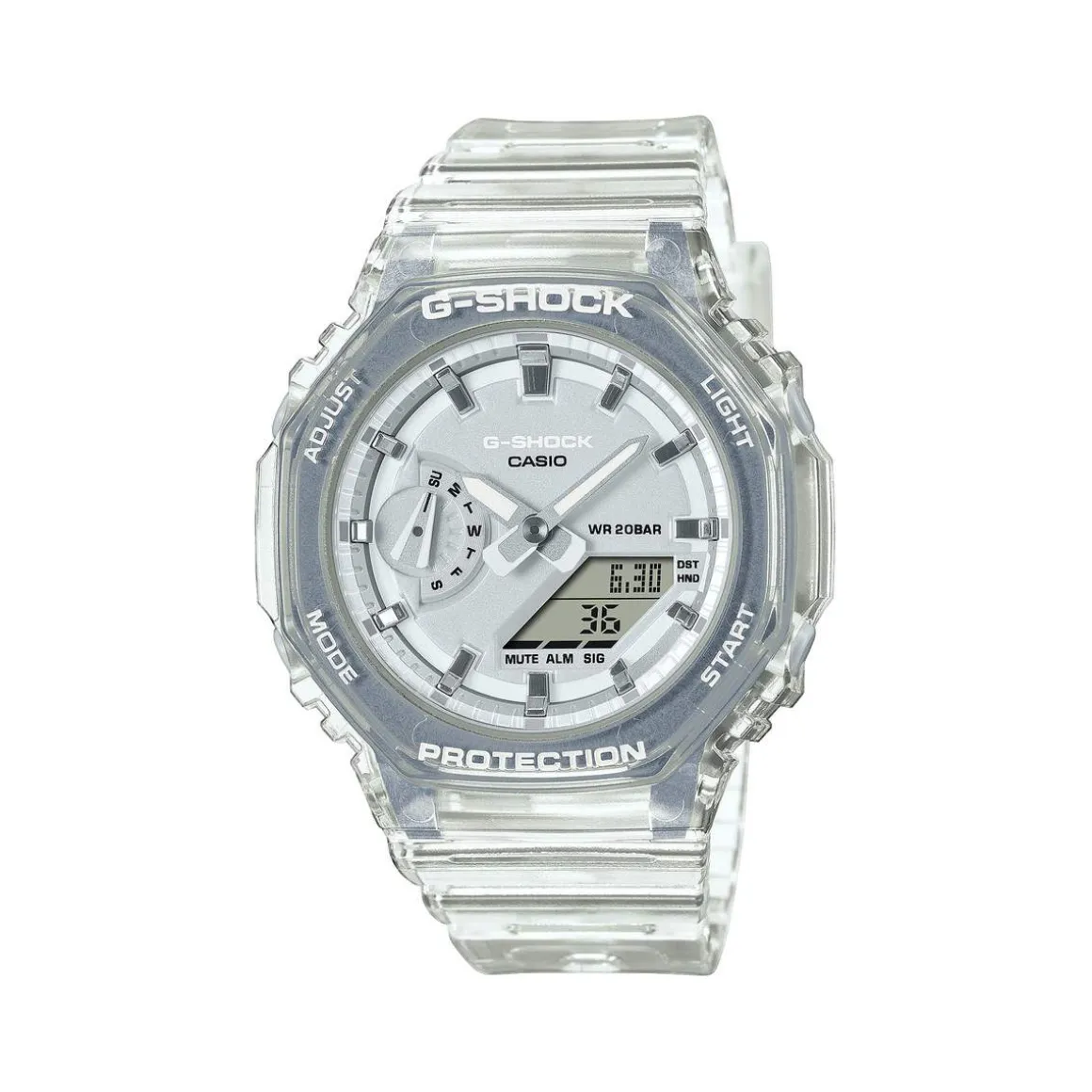 Montre G-SHOCK femme bracelet résine blanc