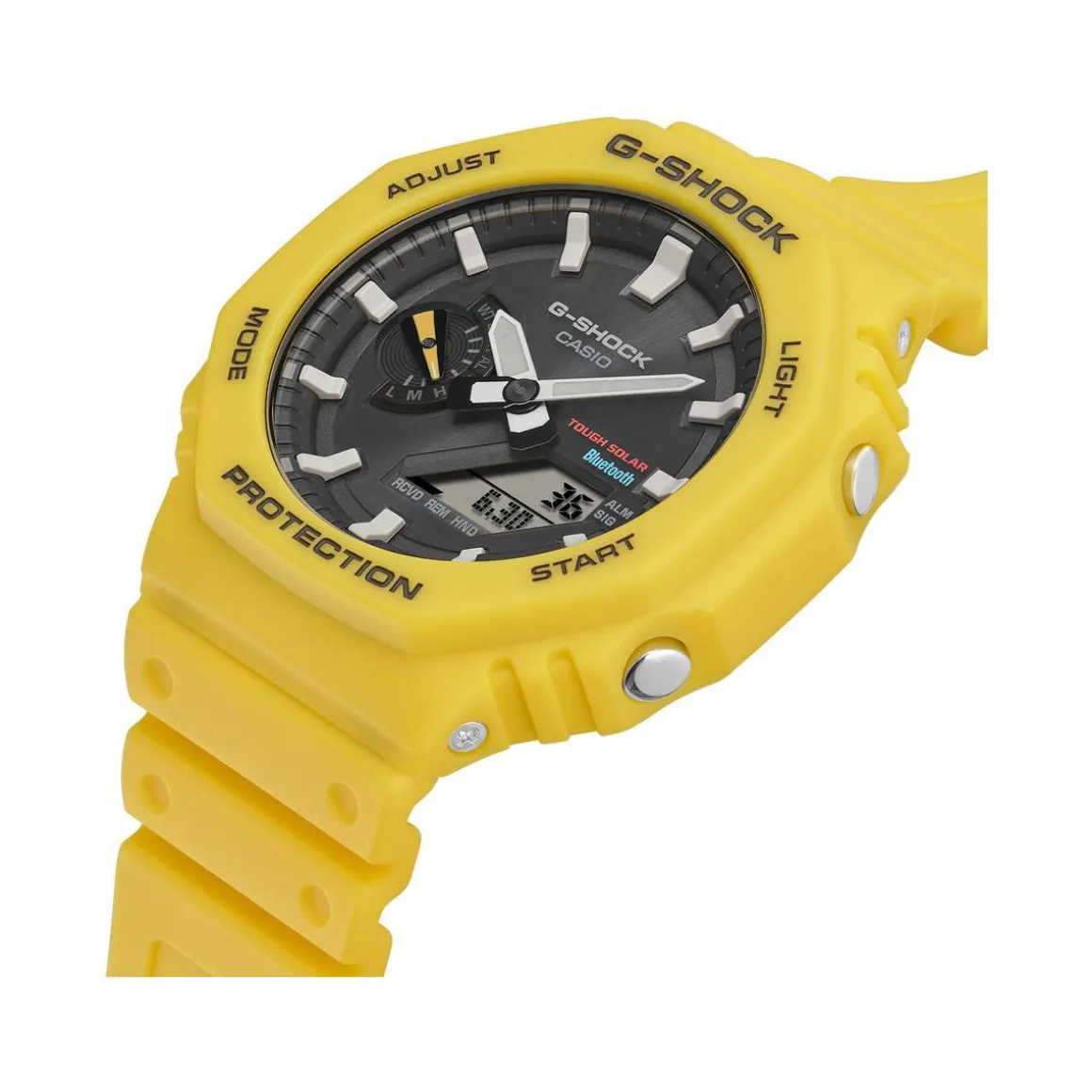 Montre G-SHOCK homme bracelet résine jaune