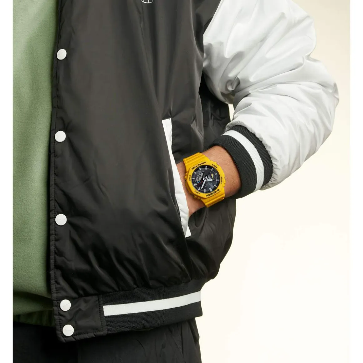 Montre G-SHOCK homme bracelet résine jaune