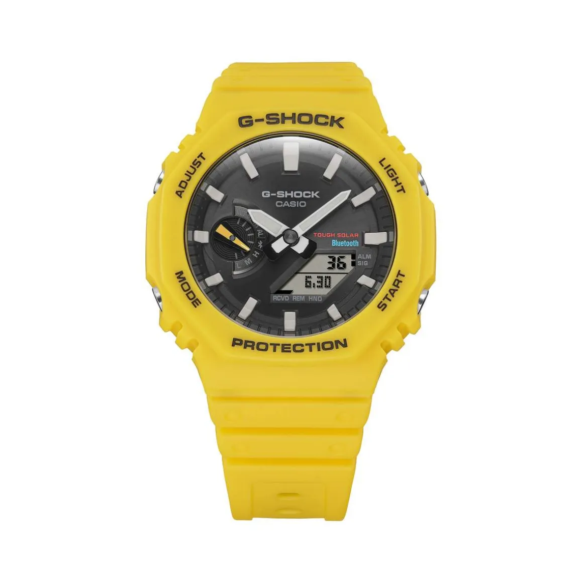 Montre G-SHOCK homme bracelet résine jaune