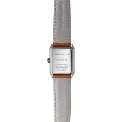 Montre HERBELIN Art Deco femme analogique acier bracelet cuir marron