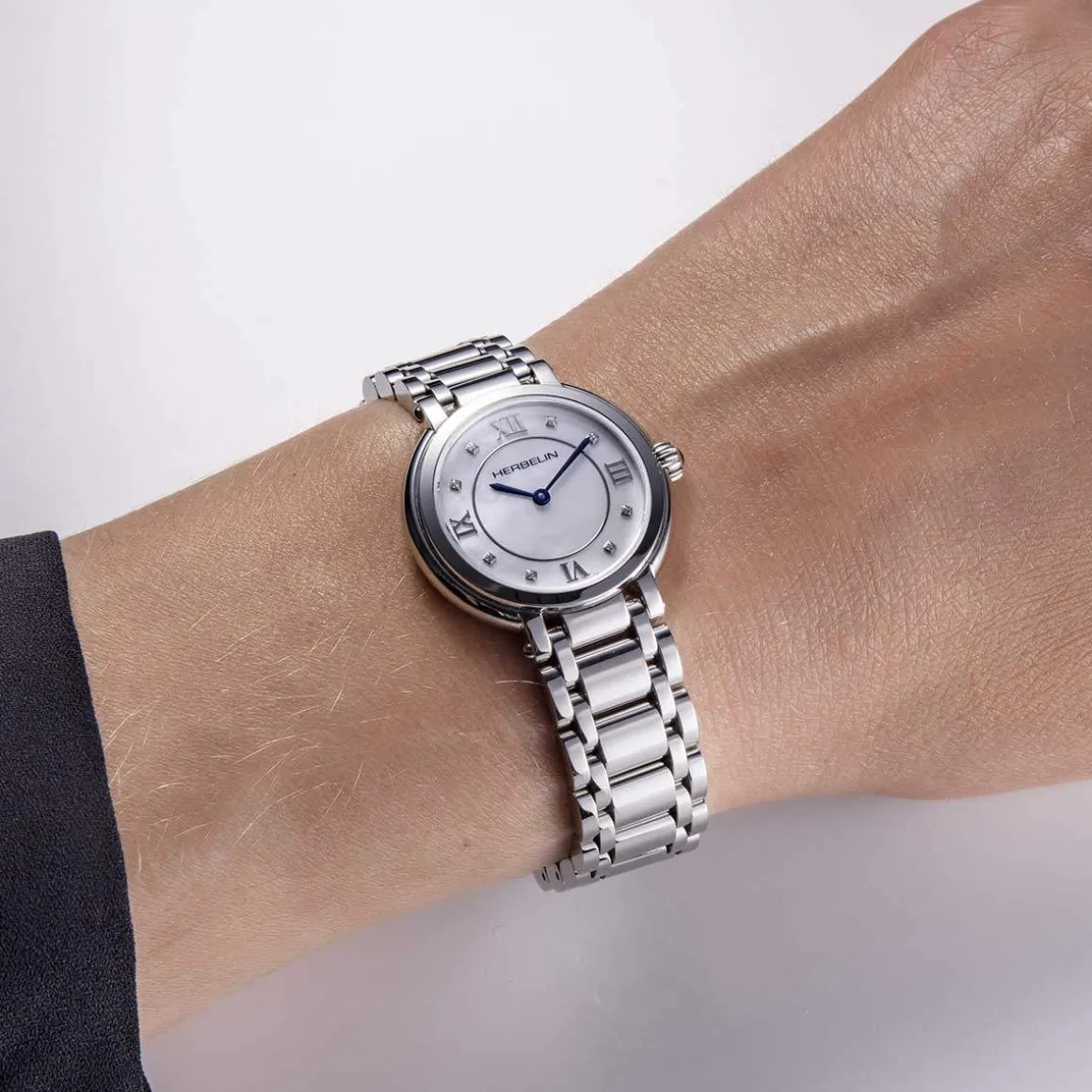 Montre HERBELIN Galet femme bracelet acier argent