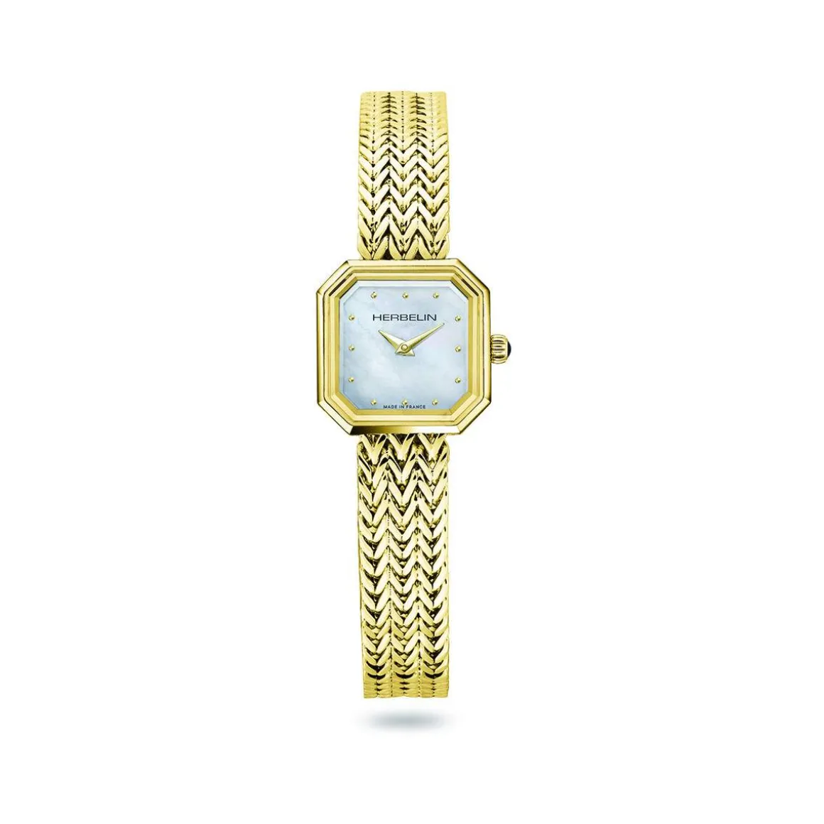 Montre Herbelin Octogone femme doré jaune