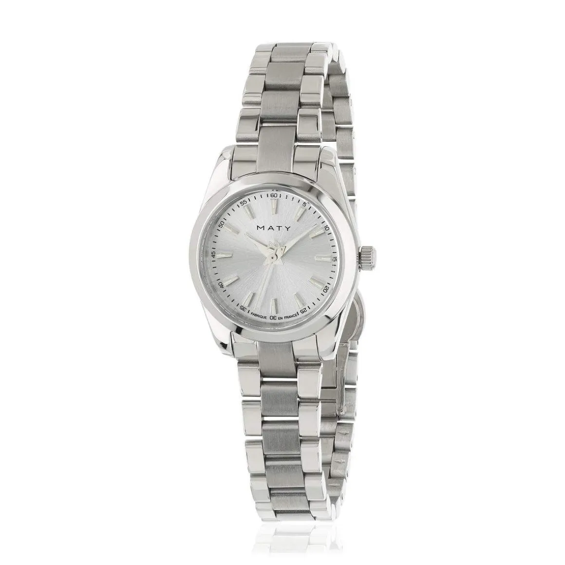 Montre HERITAGE femme bracelet acier blanc