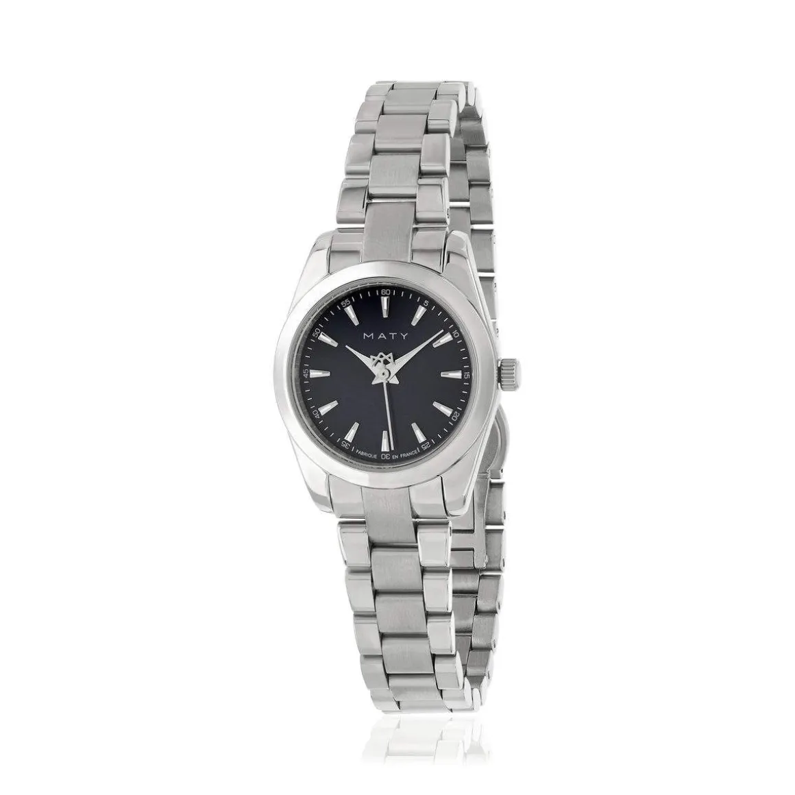 Montre HERITAGE femme bracelet acier inoxydable blanc