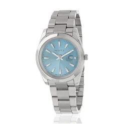Montre HERITAGE homme bracelet acier inoxydable blanc