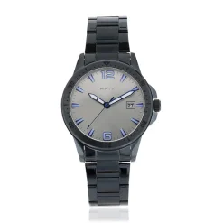 Montre homme acier bleu