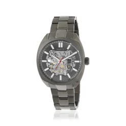 Montre homme squelette automatique acier bracelet acier