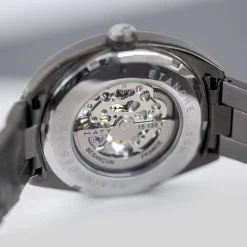Montre homme squelette automatique acier bracelet acier