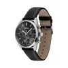 Montre Hugo Boss homme acier bracelet cuir noir