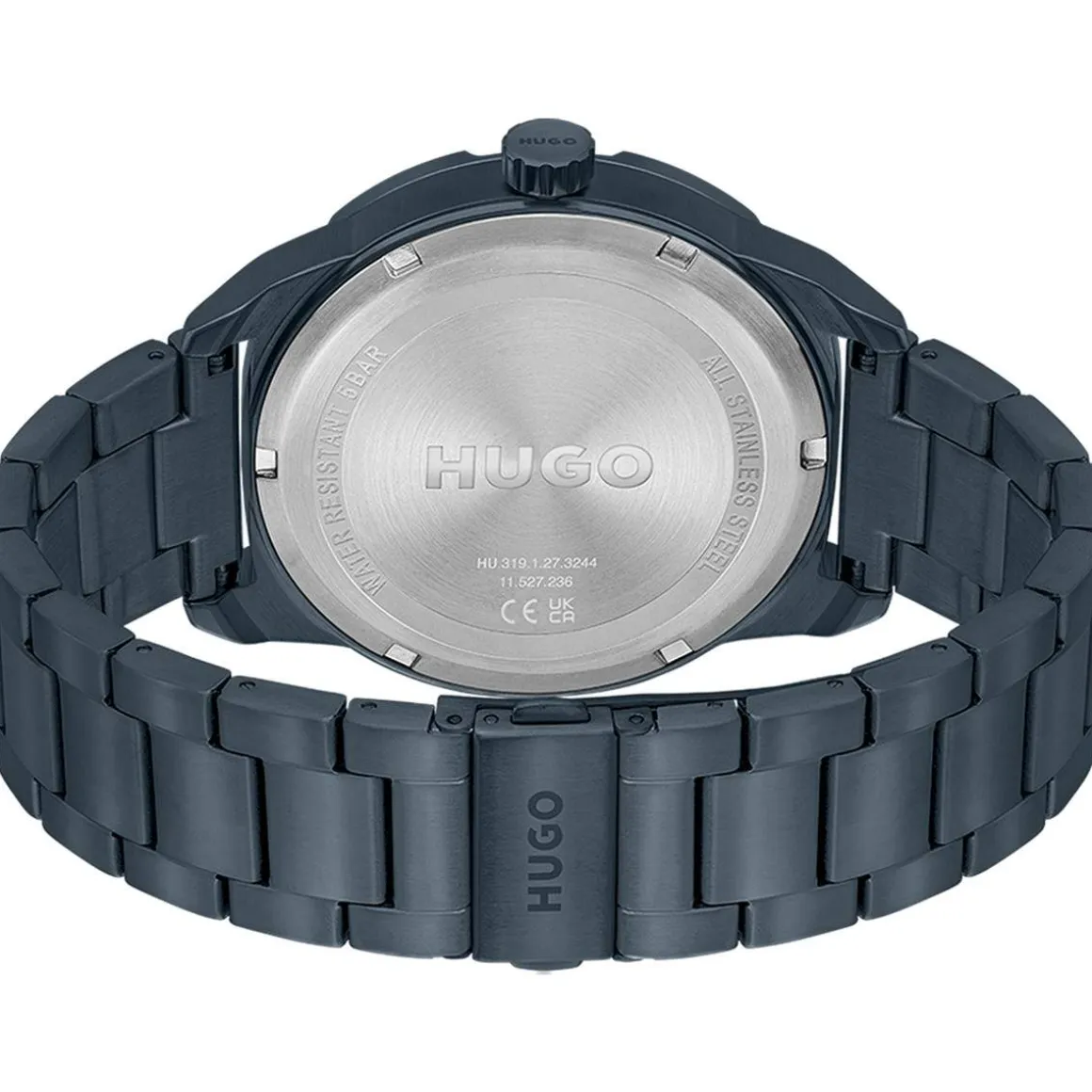 Montre HUGO Grip homme bracelet acier bleu