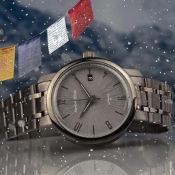 Montre HUMBERT-DROZ hd8 homme automatique, bracelet acier gris