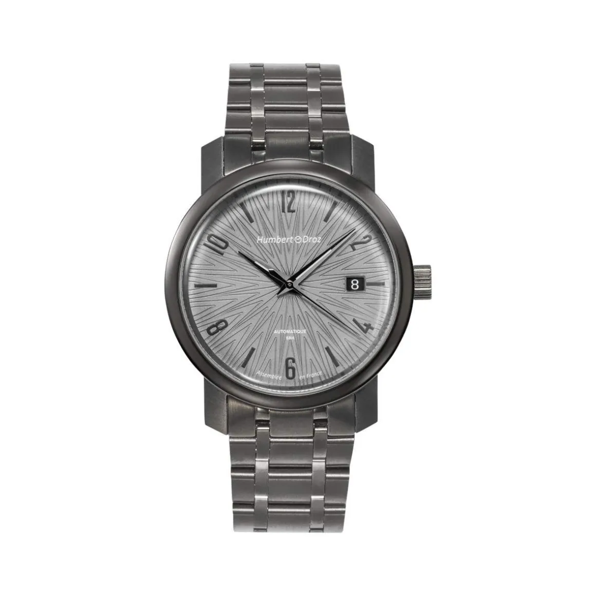 Montre HUMBERT-DROZ hd8 homme automatique, bracelet acier gris