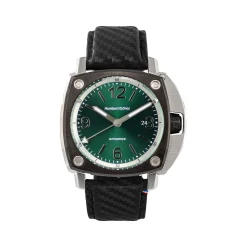 Montre HUMBERT-DROZ hd11 homme automatique, bracelet cuir noir