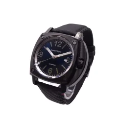 Montre HUMBERT-DROZ hd11 homme automatique, bracelet cuir noir