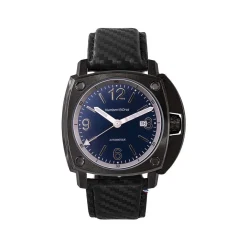 Montre HUMBERT-DROZ hd11 homme automatique, bracelet cuir noir