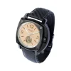 Montre HUMBERT-DROZ hd10 homme automatique, bracelet cuir noir