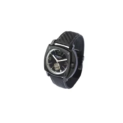 Montre HUMBERT-DROZ hd10 homme automatique, bracelet cuir noir