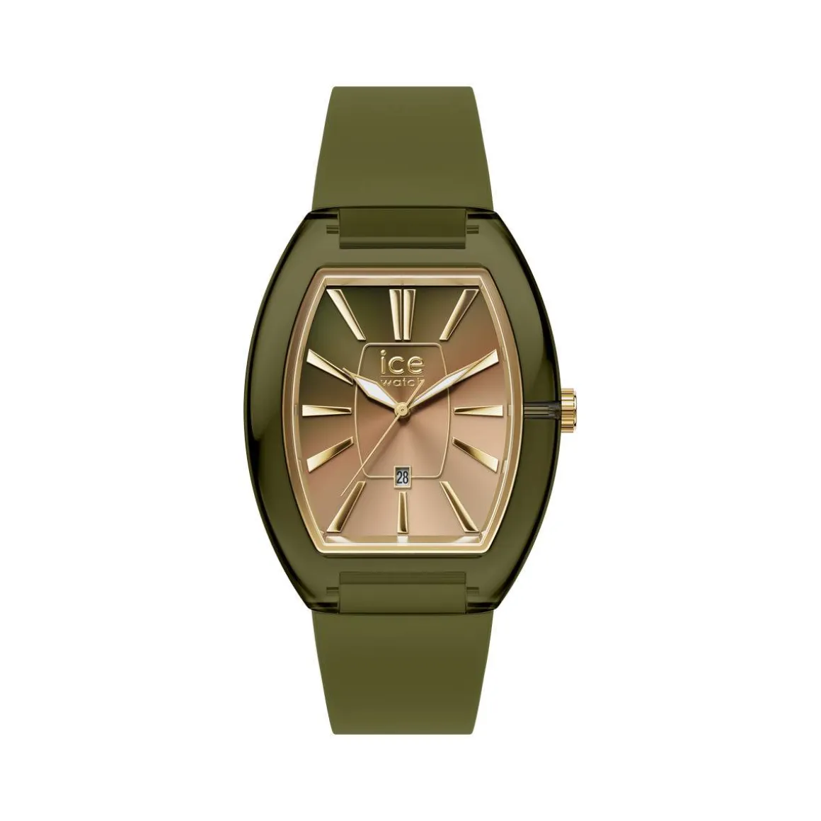 Montre ICE WATCH boliday femme bracelet silicone vert olive