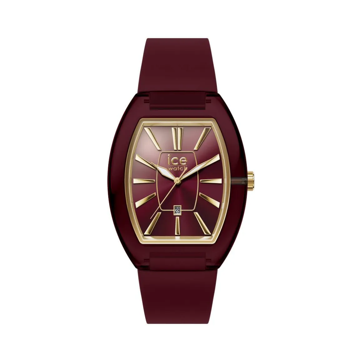 Montre ICE WATCH boliday femme bracelet silicone rouge foncé