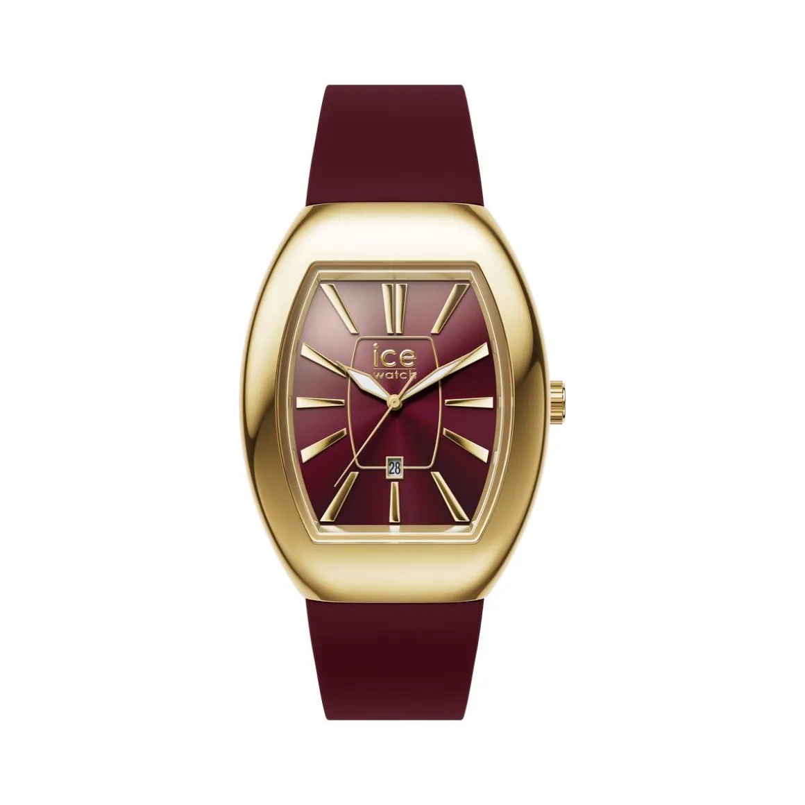 Montre ICE WATCH boliday femme bracelet silicone rouge foncé