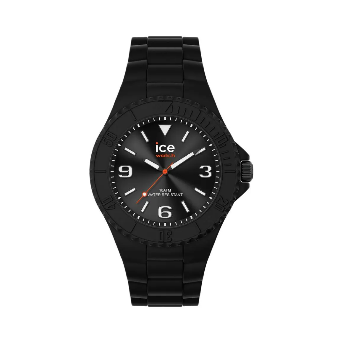 Montre Ice Watch Homme silicone noir.