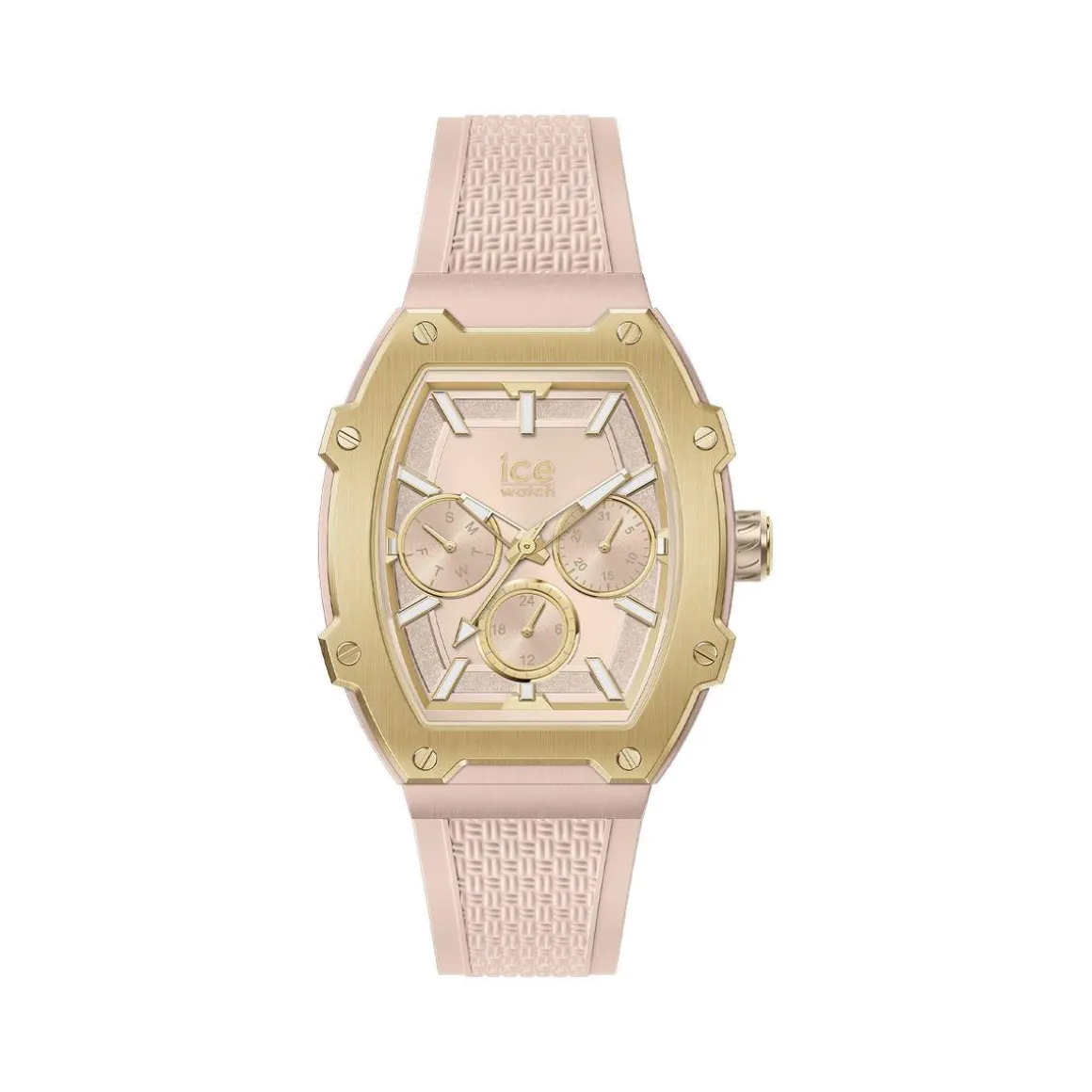 Montre ICE WATCH Ice boliday femme bracelet silicone beige