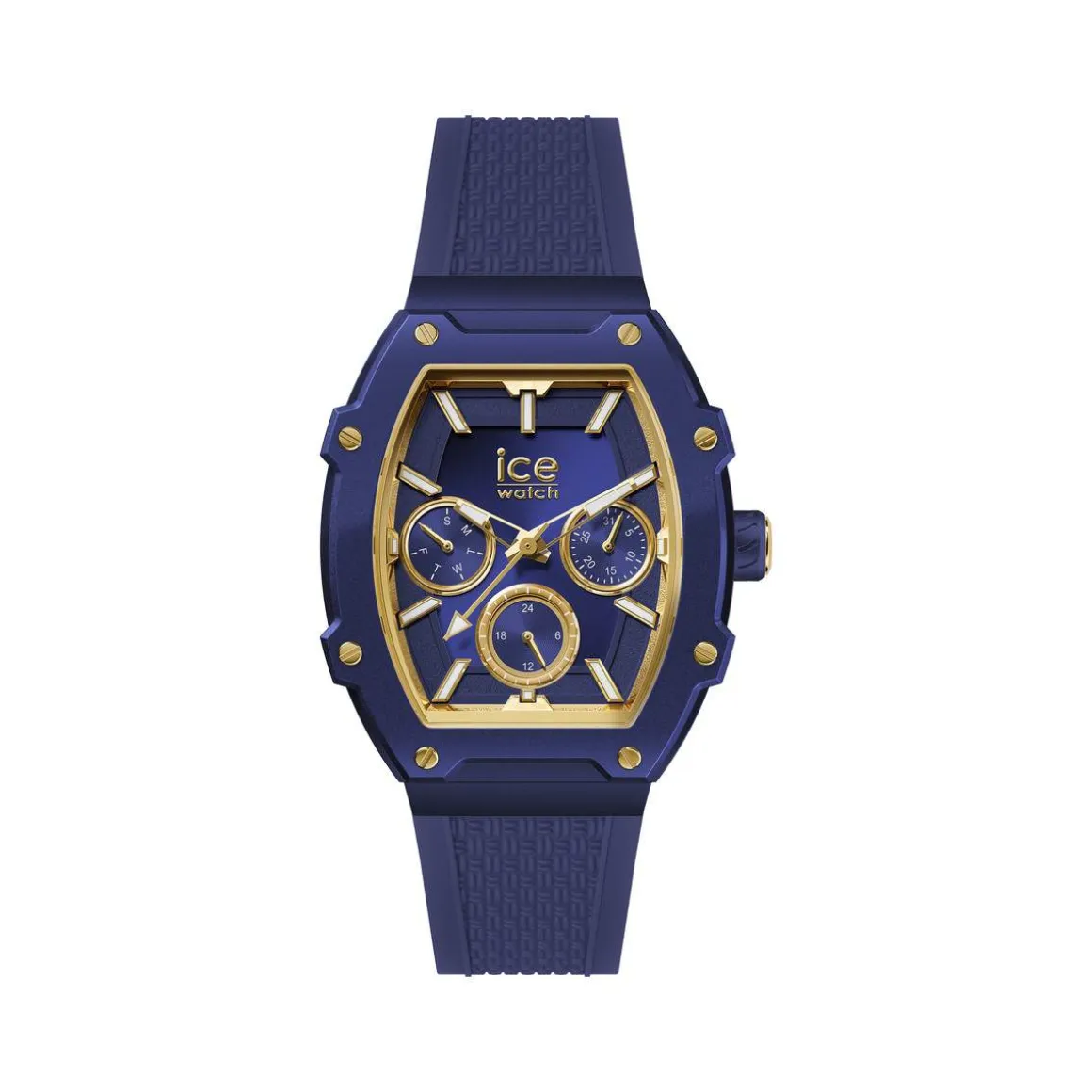 Montre ICE WATCH ice boliday femme analogique, bracelet plastique bleu