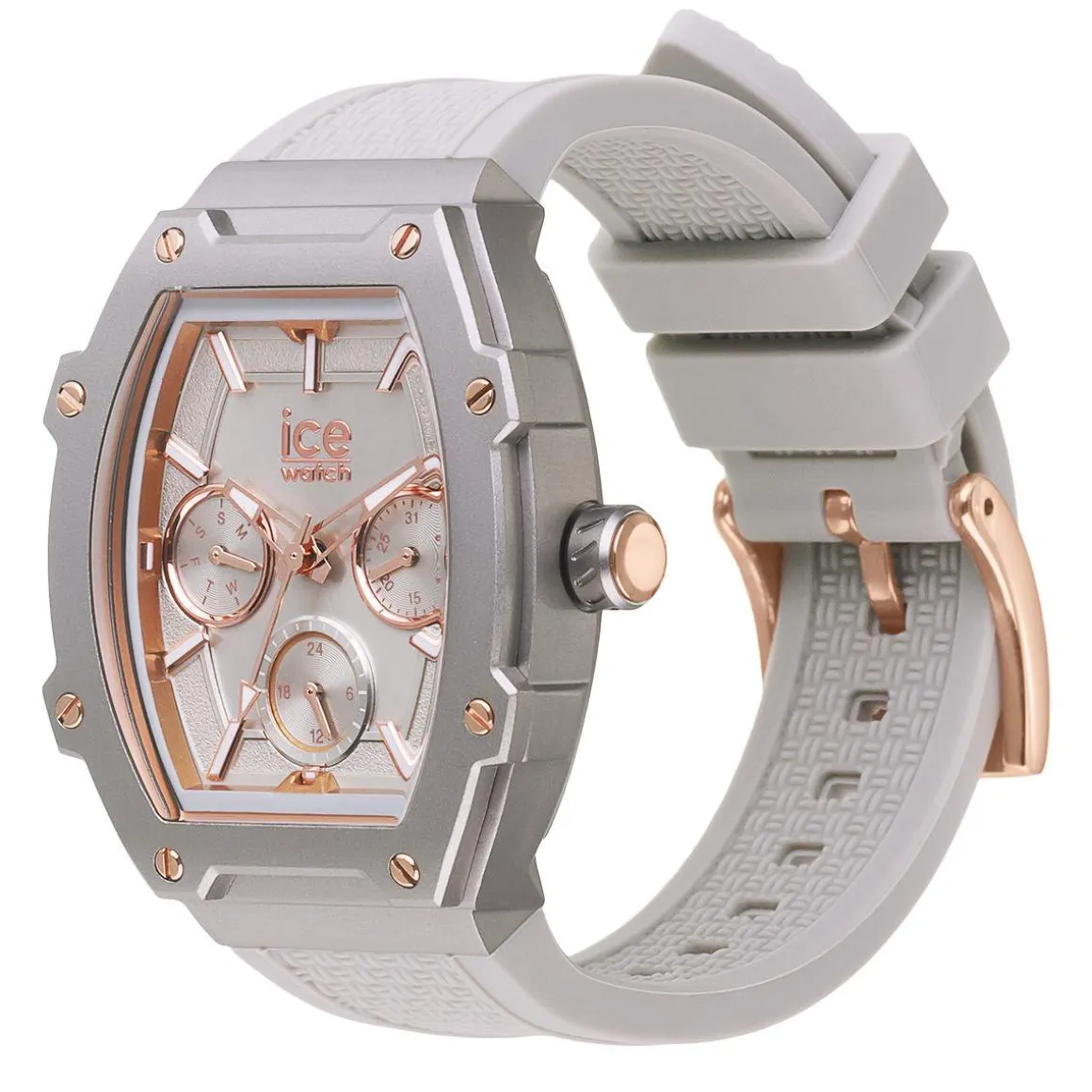 Montre ICE WATCH Ice boliday femme bracelet silicone gris