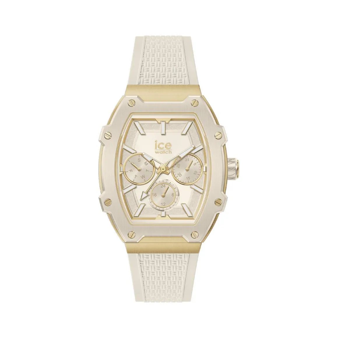 Montre ICE WATCH Ice boliday femme bracelet silicone beige