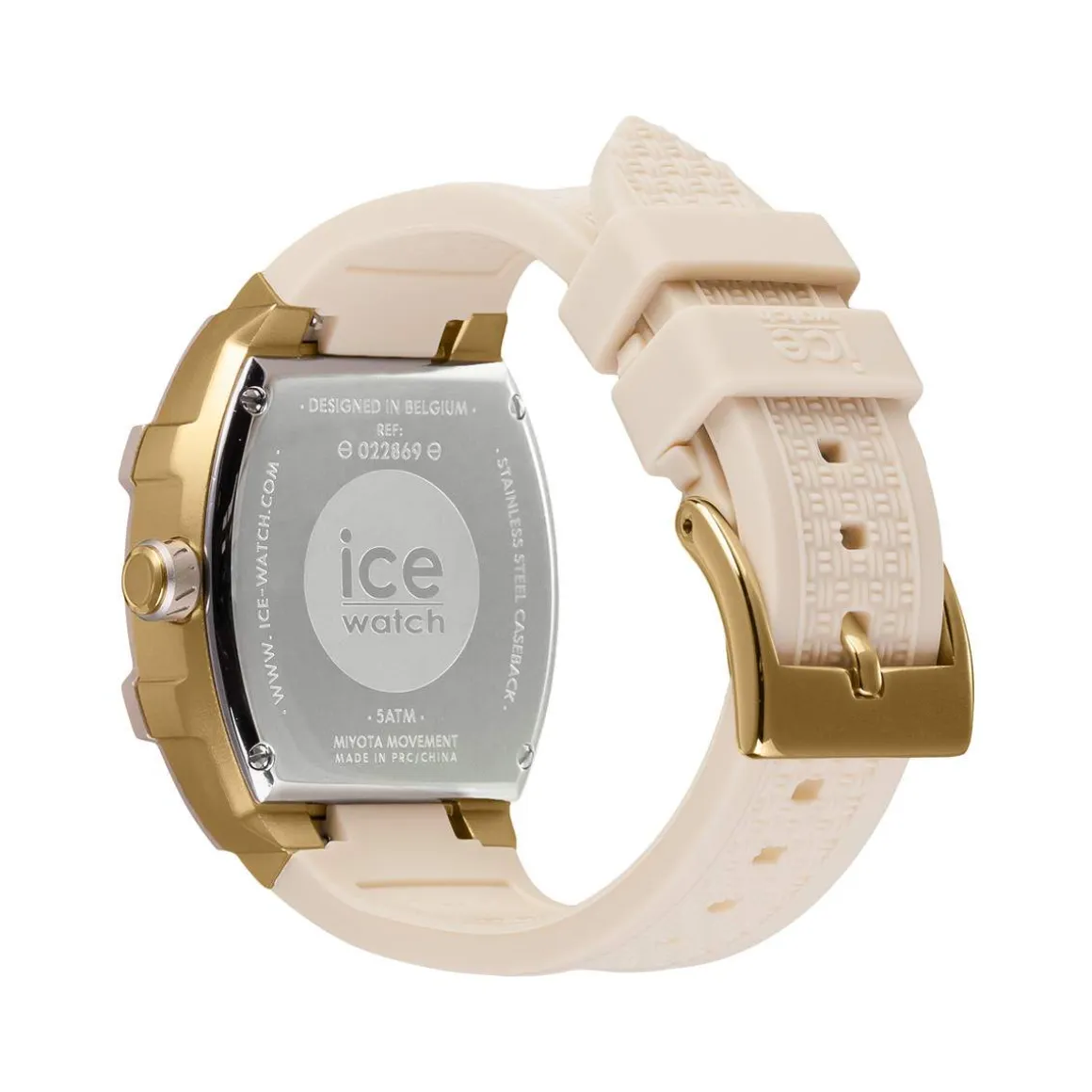 Montre ICE WATCH Ice boliday femme bracelet silicone beige