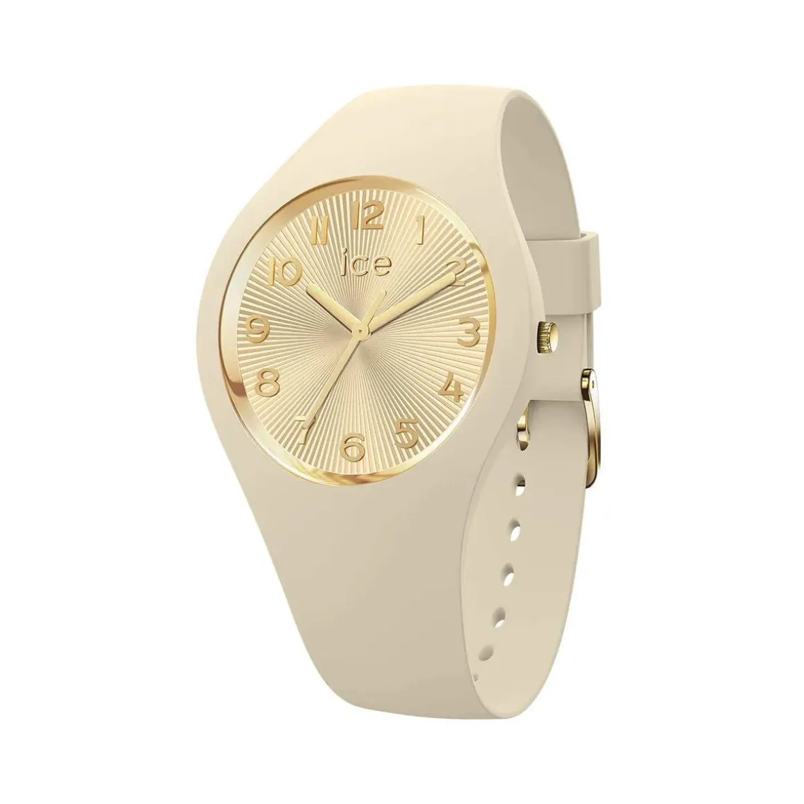 Montre ICE WATCH ice champagne femme bracelet silicone beige