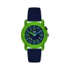 Montre ICE WATCH ice find enfant analogique, boîtier plastique vert, bracelet silicone bleu