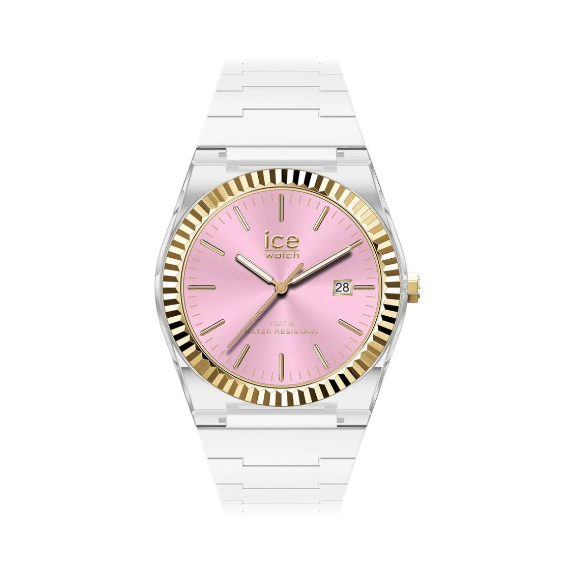Montre ICE WATCH ice power pw1 femme bracelet silicone blanc