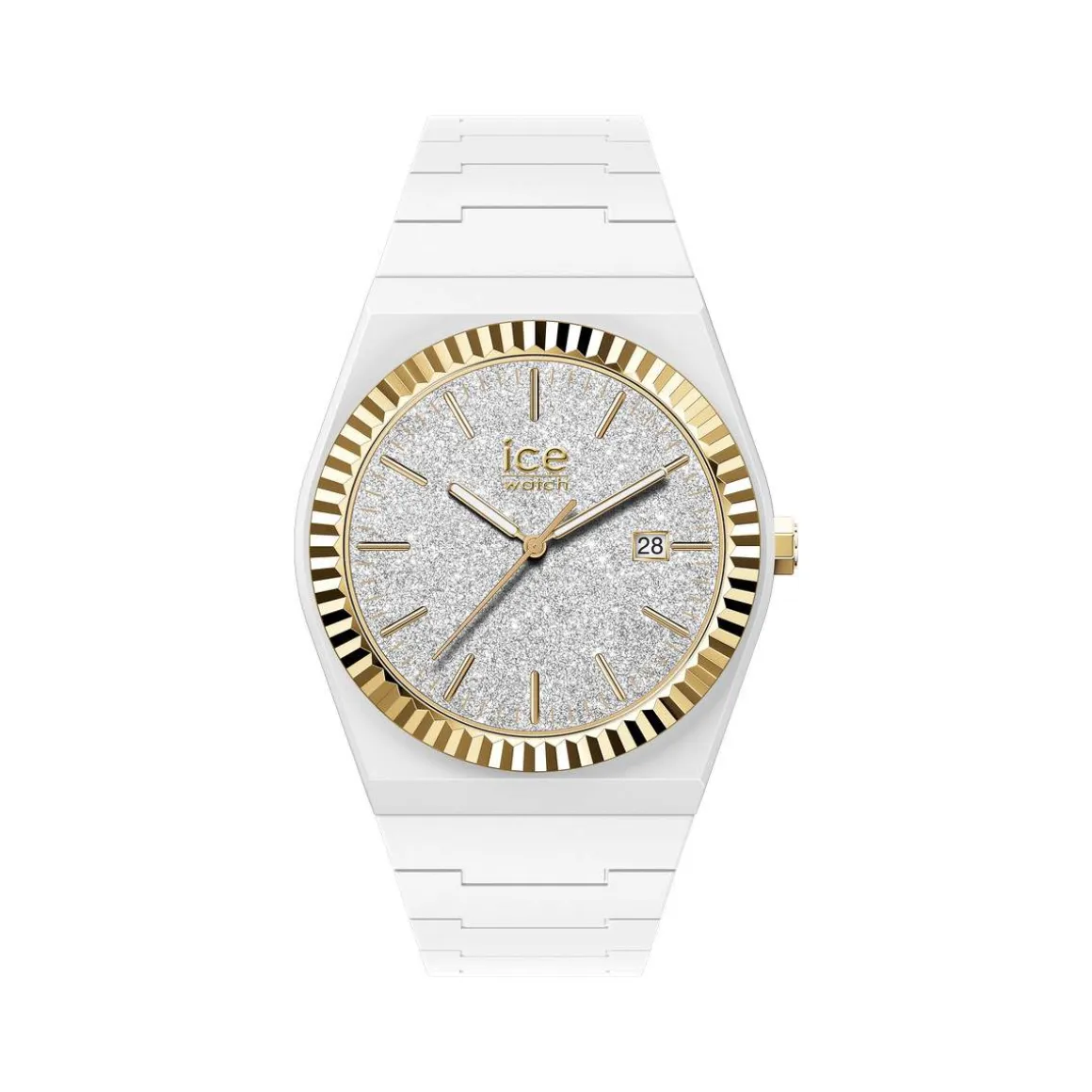 Montre ICE WATCH ice power pw1 femme bracelet silicone blanc