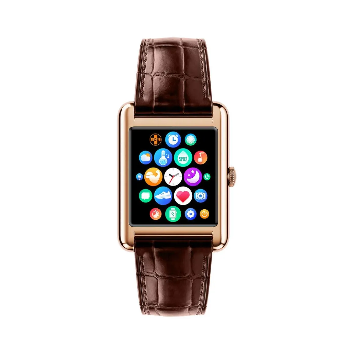 Montre ICE WATCH ice smart 2.0 femme bracelet cuir marron