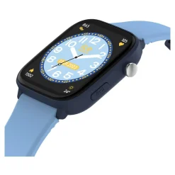 Montre ICE WATCH ice smart junior 3.0 fm enfant connecté, boîtier plastique bleu, bracelet silicone bleu