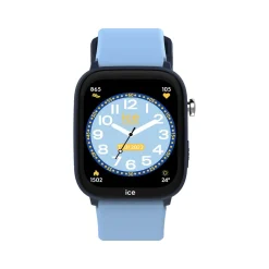 Montre ICE WATCH ice smart junior 3.0 fm enfant connecté, boîtier plastique bleu, bracelet silicone bleu