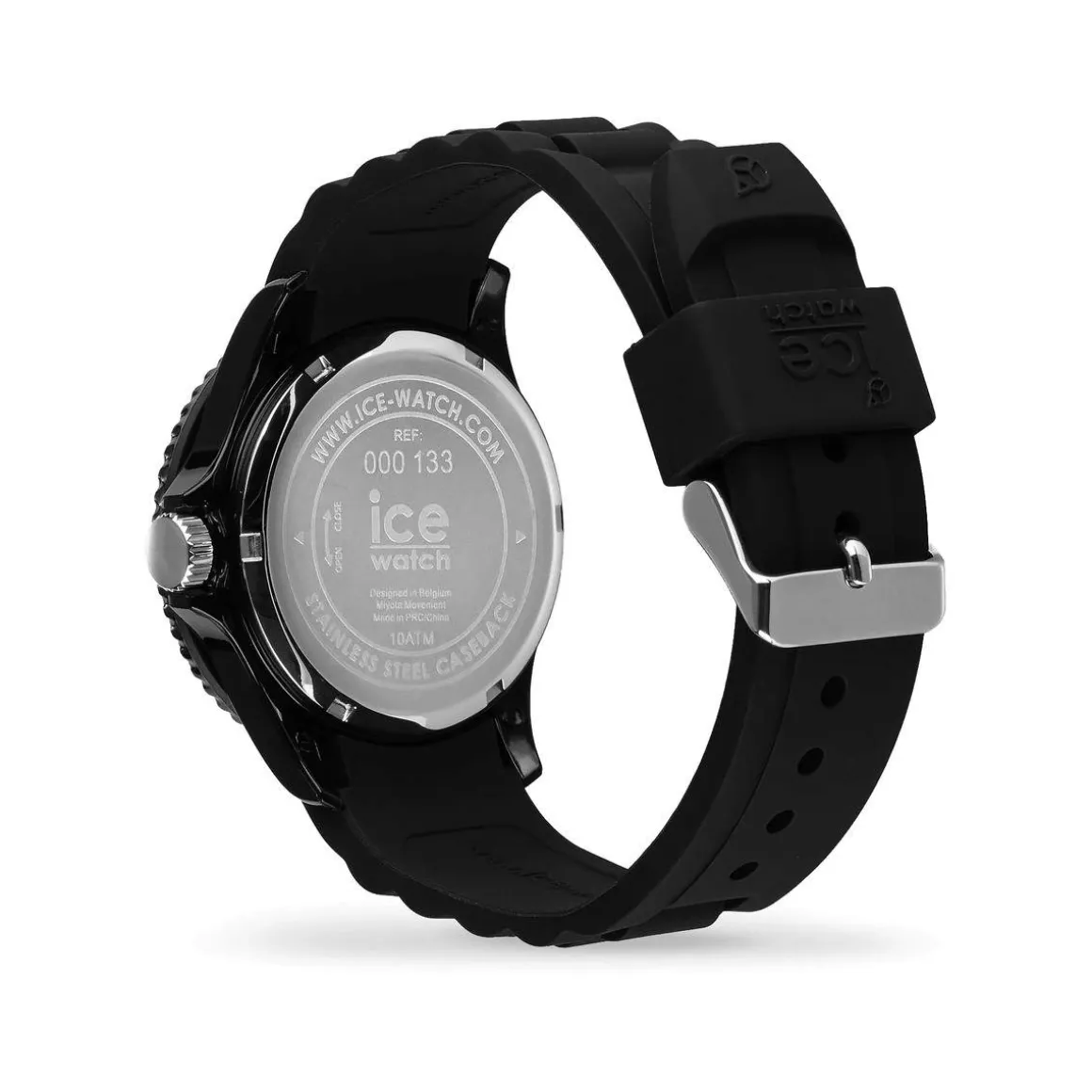 Montre Ice Watch mixte silicone noir