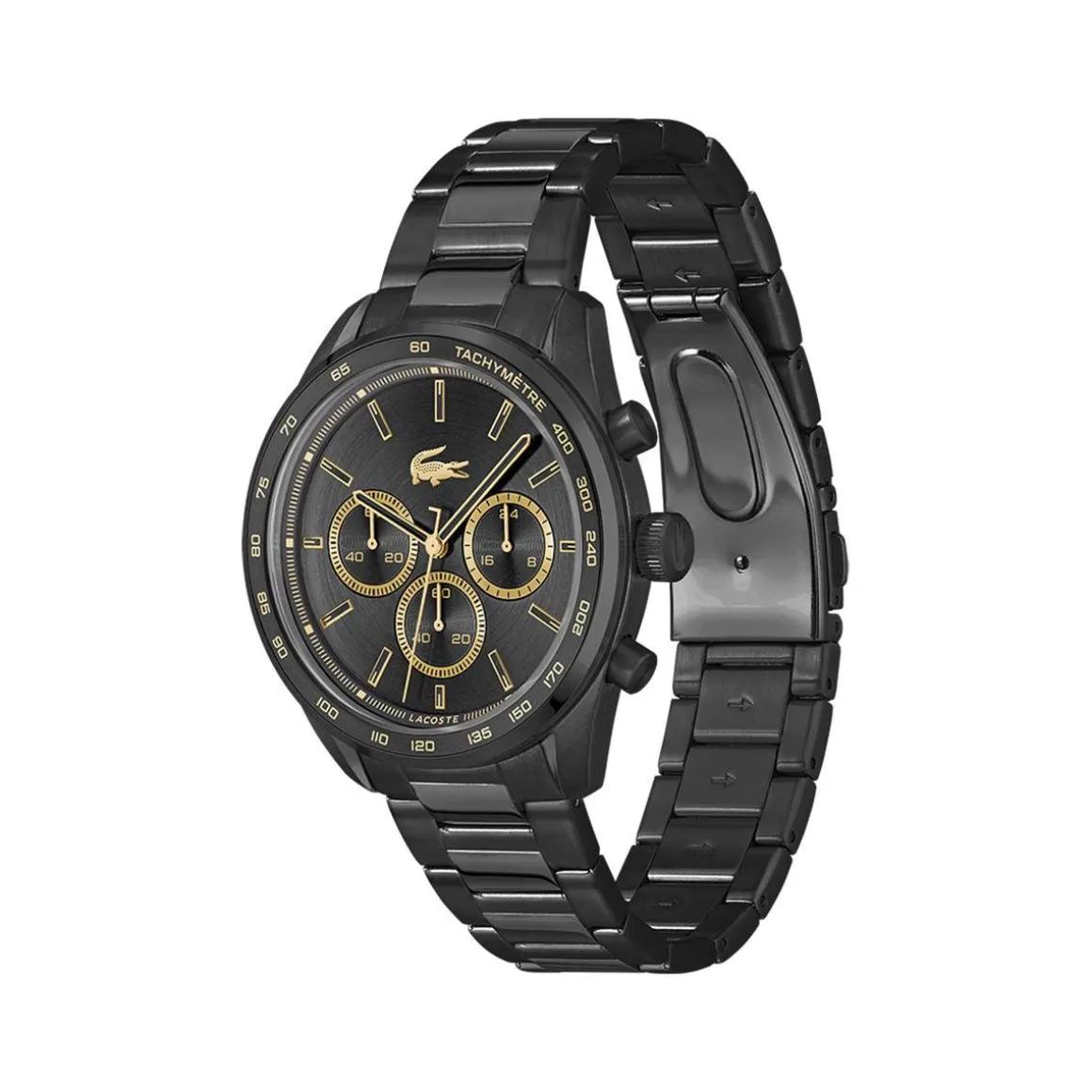 Montre LACOSTE boston homme bracelet acier inoxydable noir