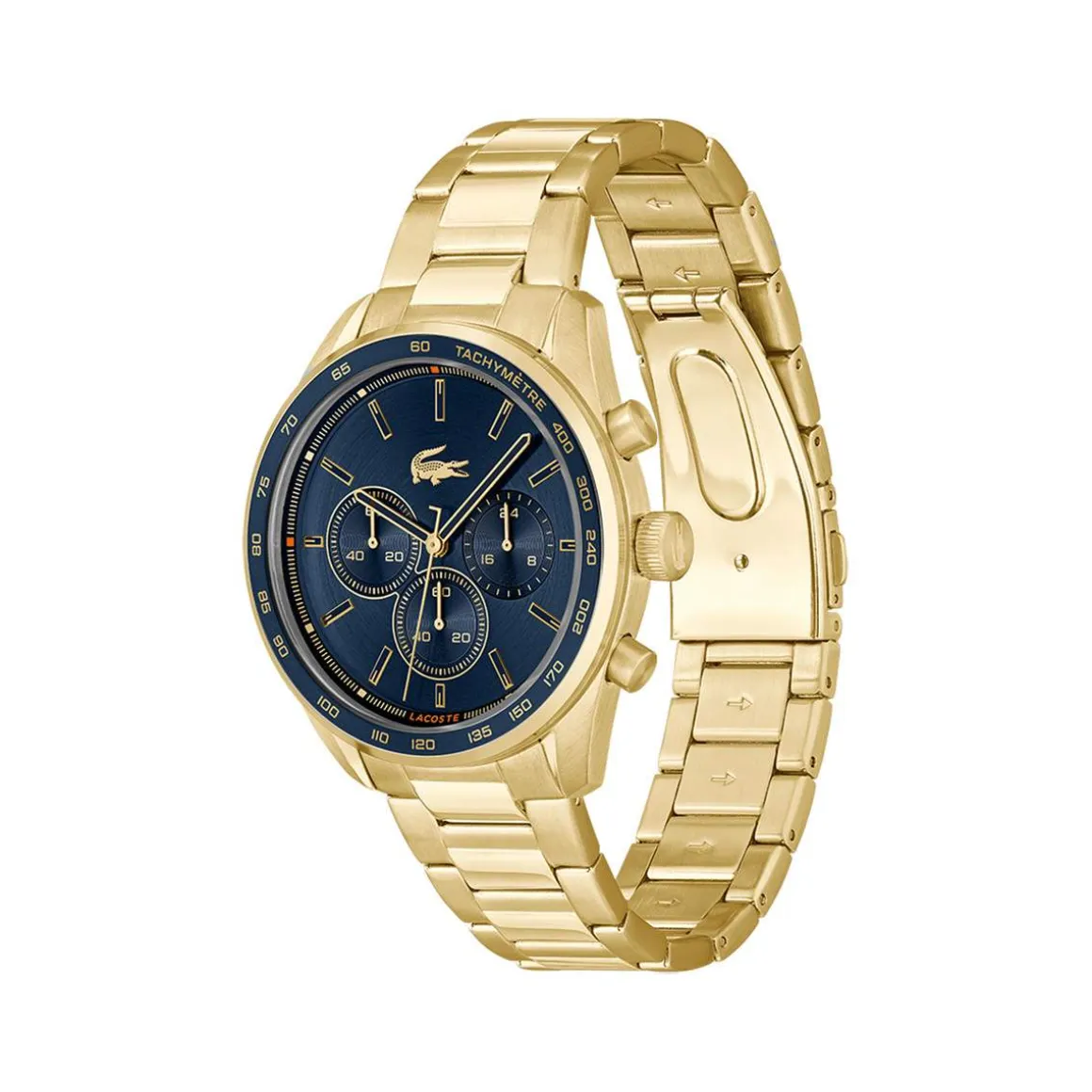 Montre LACOSTE boston homme bracelet acier doré